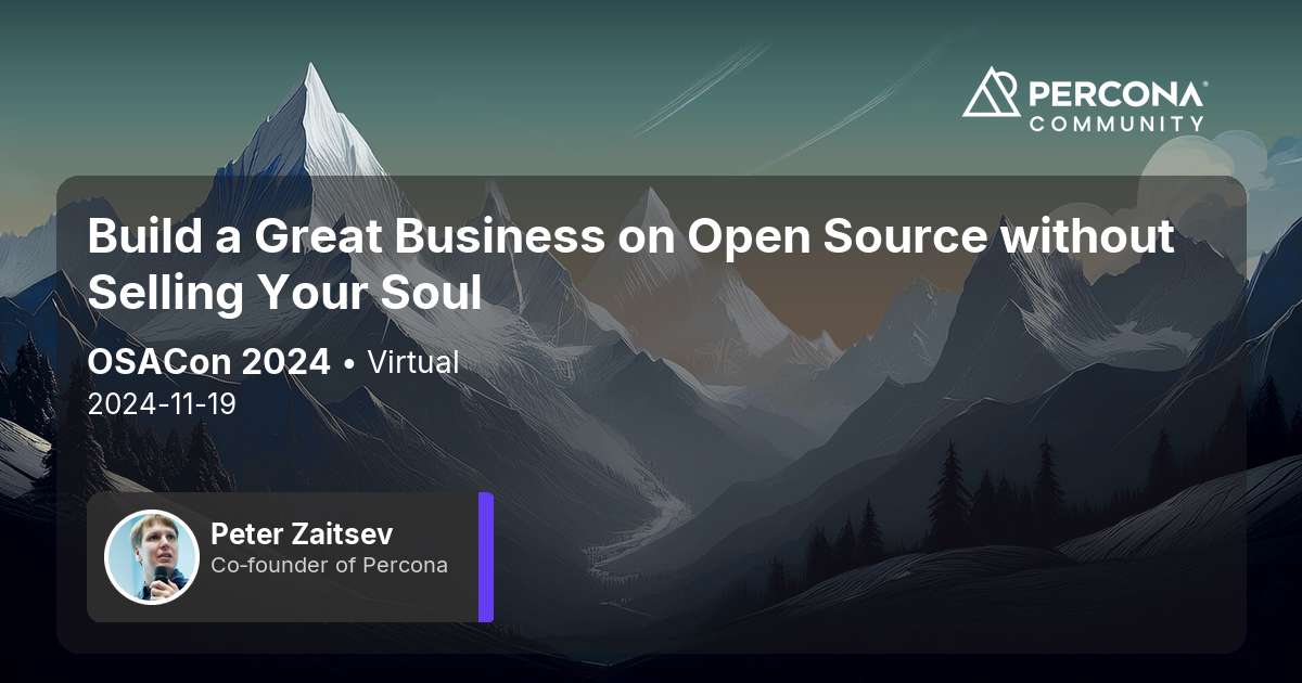 Build a Great Business on Open Source without Selling Your Soul