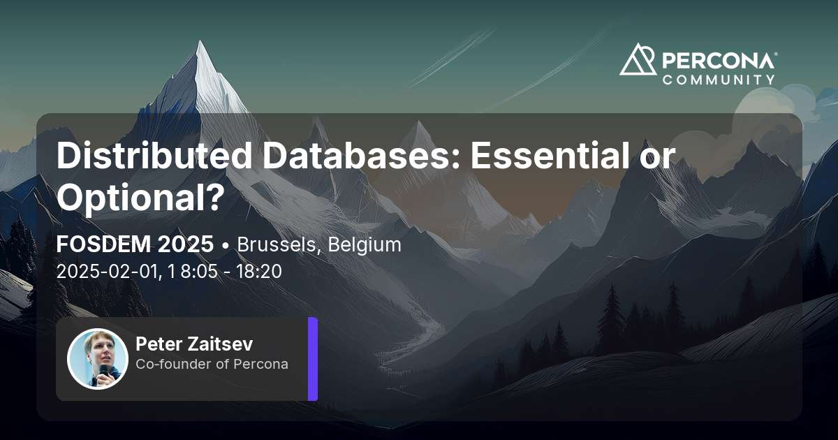 Distributed Databases: Essential or Optional?