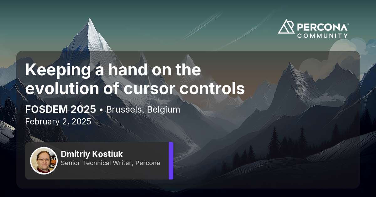 Keeping a hand on the evolution of cursor controls