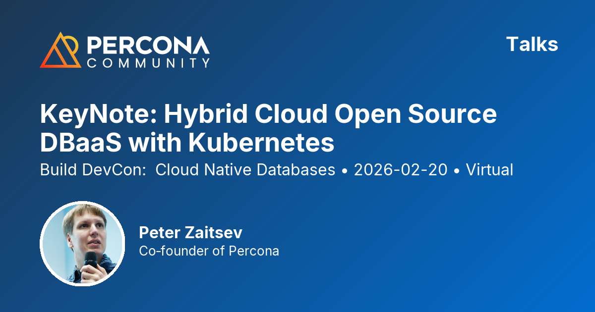 KeyNote: Hybrid Cloud Open Source DBaaS with Kubernetes