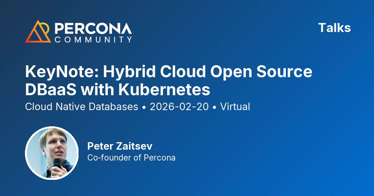 KeyNote: Hybrid Cloud Open Source DBaaS with Kubernetes