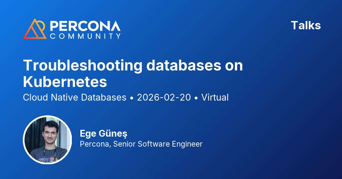 Troubleshooting databases on Kubernetes