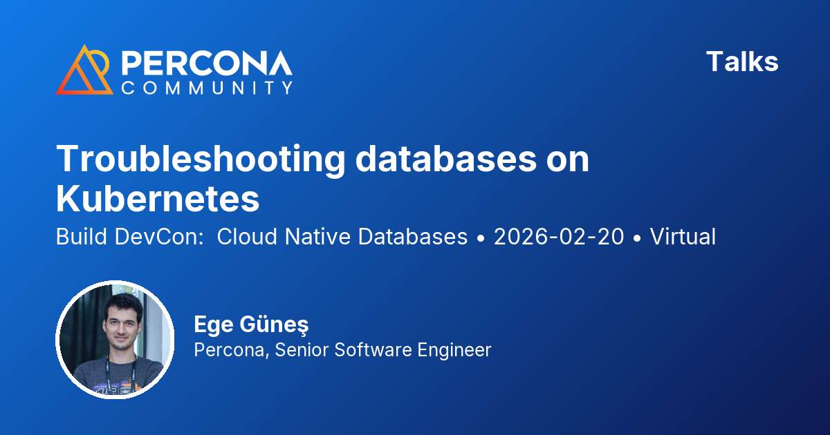 Troubleshooting databases on Kubernetes