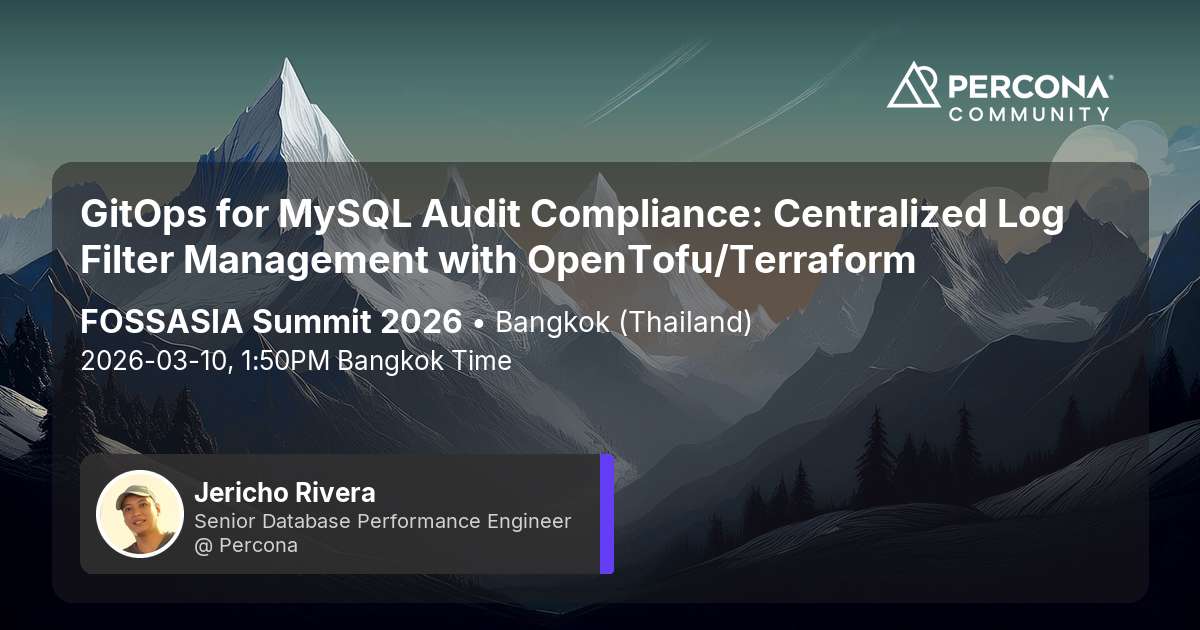 GitOps for MySQL Audit Compliance: Centralized Log Filter Management with OpenTofu/Terraform