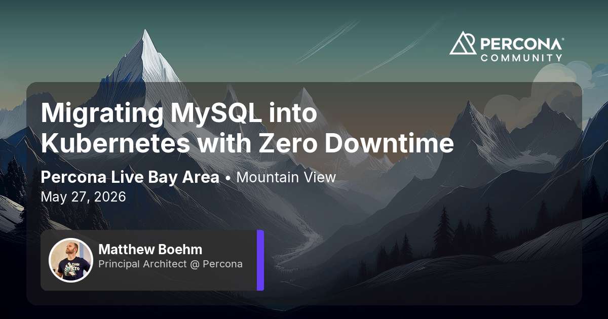 Migrating MySQL into Kubernetes with Zero Downtime
