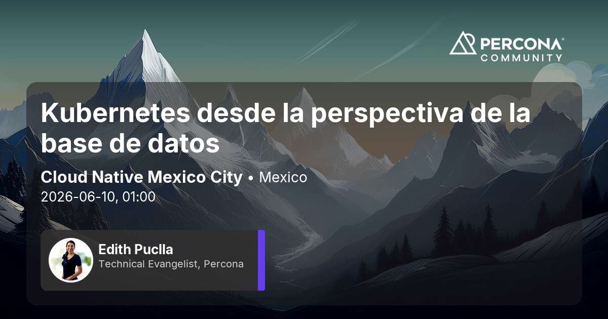 Kubernetes desde la perspectiva de la base de datos