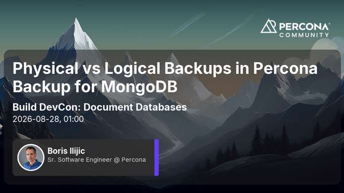 Physical vs Logical Backups in Percona Backup for MongoDB