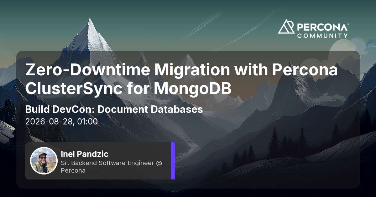 Zero-Downtime Migration with Percona ClusterSync for MongoDB
