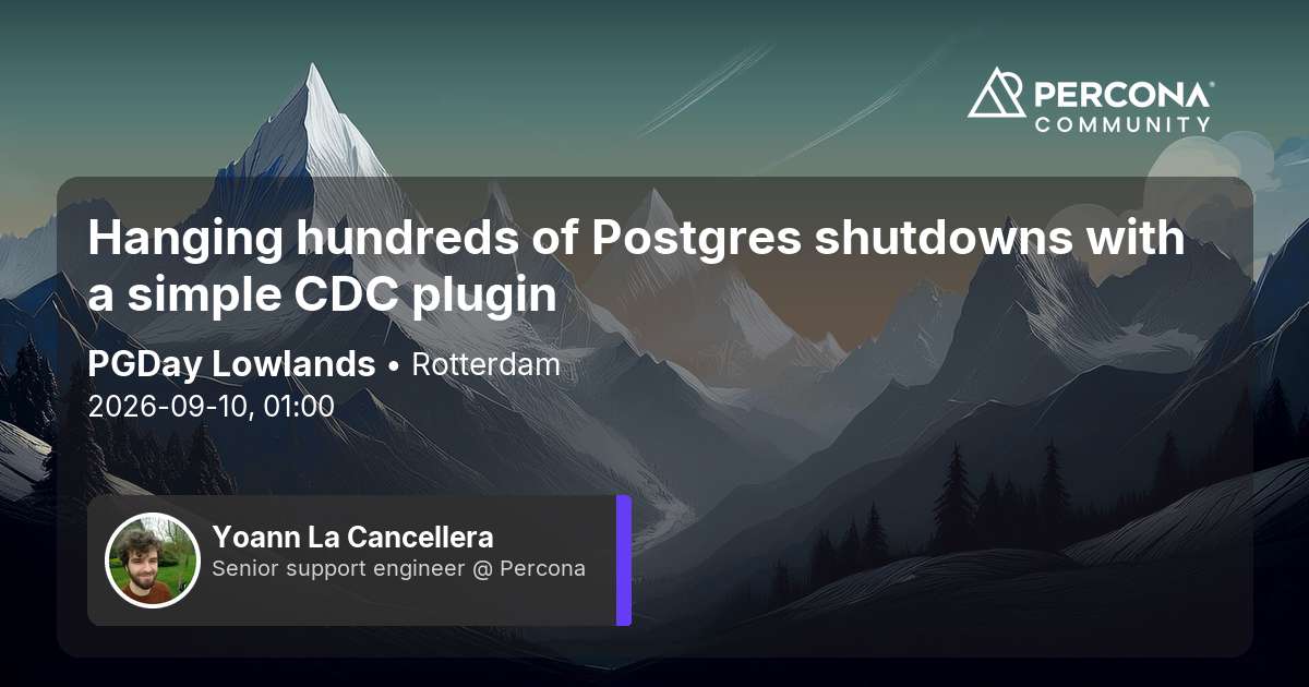 Hanging hundreds of Postgres shutdowns with a simple CDC plugin