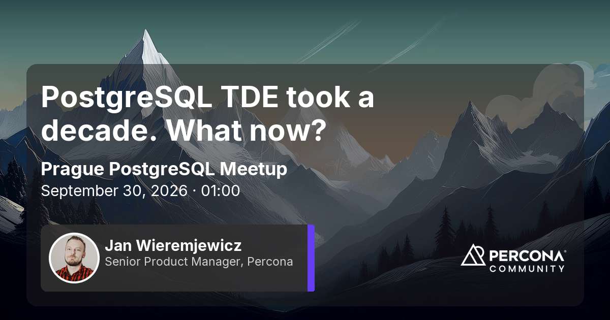 PostgreSQL TDE took a decade. What now?