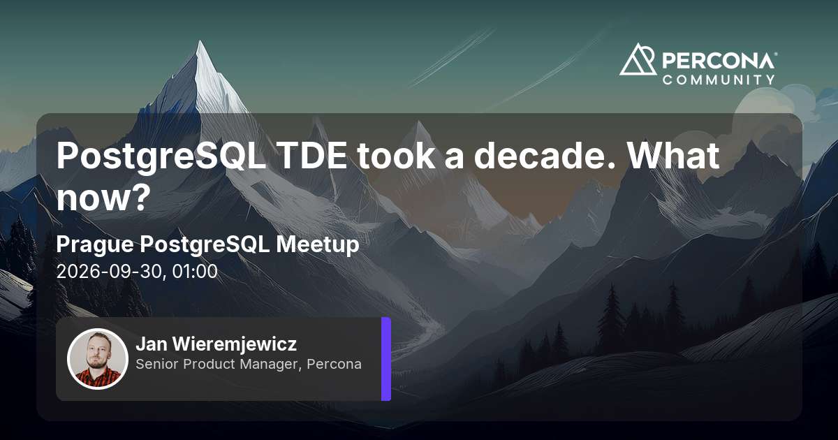 PostgreSQL TDE took a decade. What now?