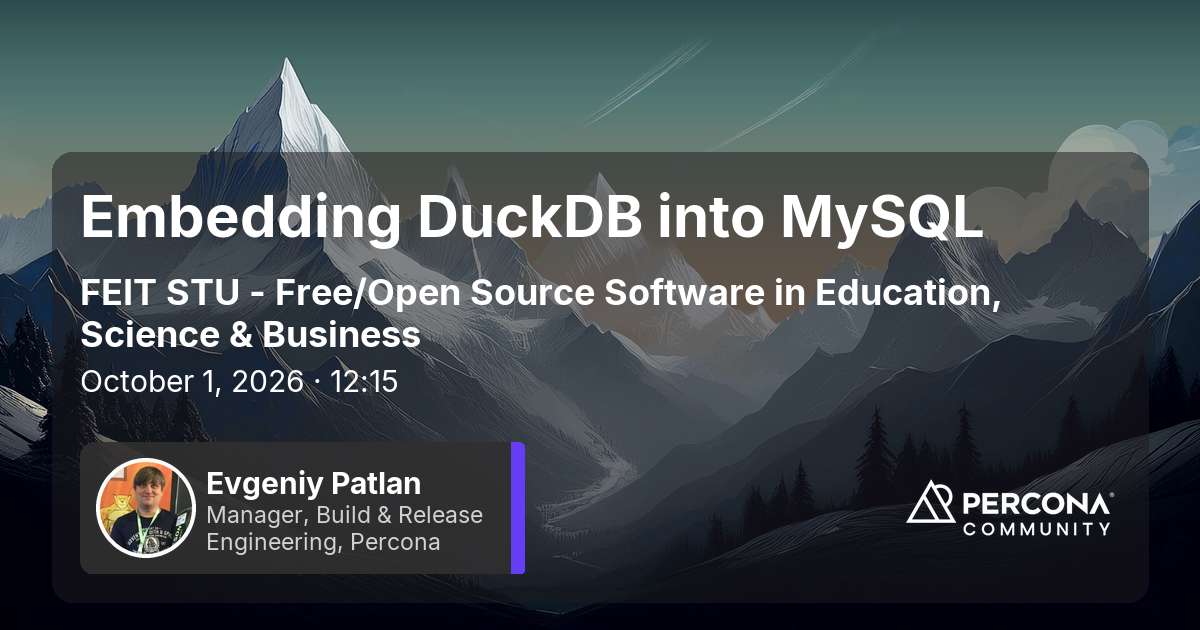 Embedding DuckDB into MySQL