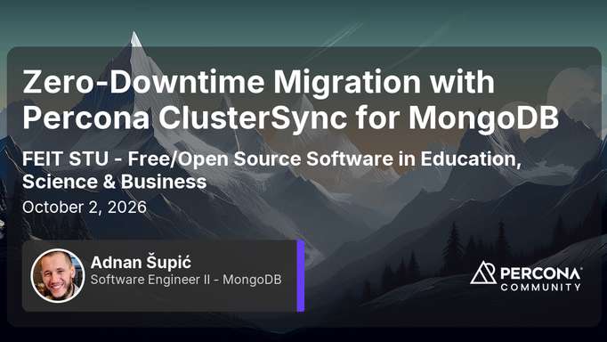 Zero-Downtime Migration with Percona ClusterSync for MongoDB