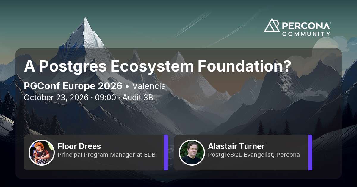 A Postgres Ecosystem Foundation?
