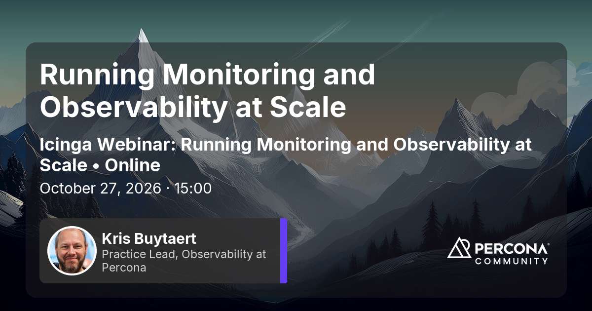 Running Monitoring and Observability at Scale