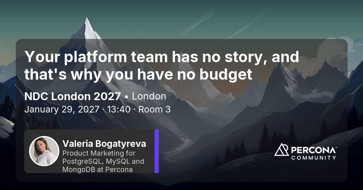 Your platform team has no story, and that's why you have no budget